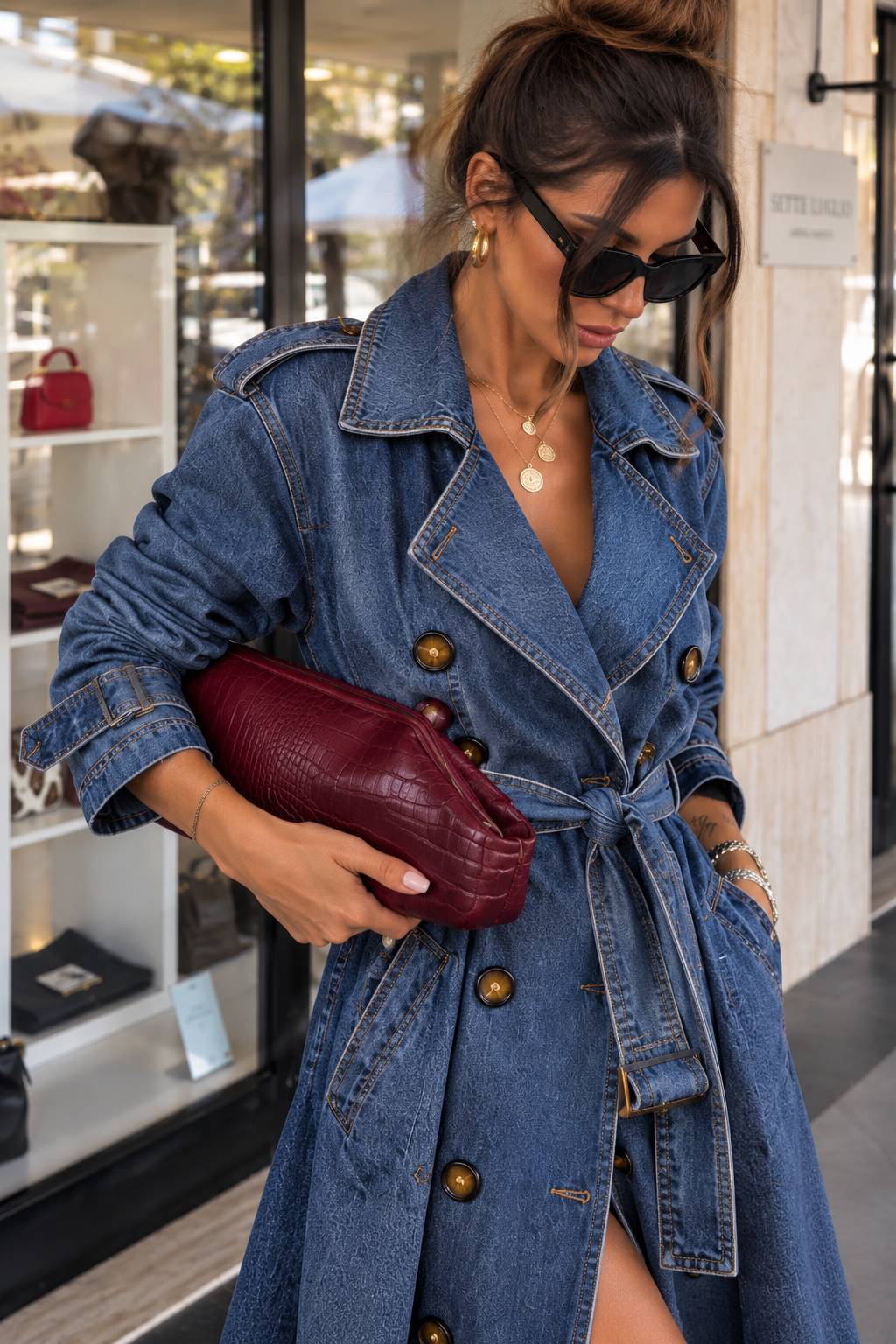 Trench in Denim