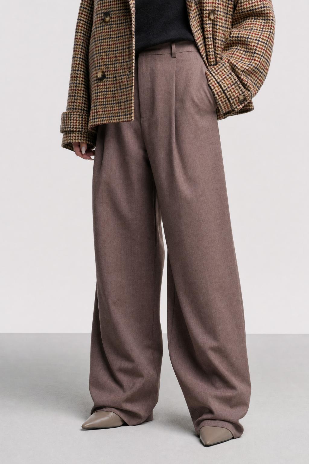 LUMINA pantalone tortora